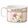 Idyllia Combi Cup with Saucer Porcelain, Crystal Print Motif, Bouquet, Multicolored Idyllia Combi Cup with Saucer Porcelain, Crystal Print Motif, Bouquet, Multicolored