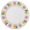 Idyllia Dinner Plate Porcelain, Crystal Print Motif, Lily Citron, Multicolored Idyllia Dinner Plate Porcelain, Crystal Print Motif, Lily Citron, Multicolored