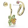 Idyllia Drop Earrings Asymmetrical Design, Mixed Cuts, Flower, Multicolored, Gold-Tone Plated Idyllia Drop Earrings Asymmetrical Design, Mixed Cuts, Flower, Multicolored, Gold-Tone Plated