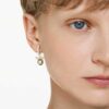 Idyllia Drop Earrings Crystal Pearl, Mixed Cuts, Bee, Multicolored, Gold-Tone Plated Idyllia Drop Earrings Crystal Pearl, Mixed Cuts, Bee, Multicolored, Gold-Tone Plated