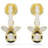 Idyllia Drop Earrings Crystal Pearl, Mixed Cuts, Bee, Multicolored, Gold-Tone Plated Idyllia Drop Earrings Crystal Pearl, Mixed Cuts, Bee, Multicolored, Gold-Tone Plated