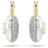 Idyllia Drop Earrings Mixed Cuts, Heart, White, Gold-Tone Plated Idyllia Drop Earrings Mixed Cuts, Heart, White, Gold-Tone Plated