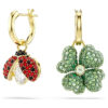 Idyllia Drop Earrings Set (3), Ladybug, Clover, Strawberry, Multicolored, Gold-Tone Plated Idyllia Drop Earrings Set (3), Ladybug, Clover, Strawberry, Multicolored, Gold-Tone Plated