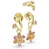 Idyllia Earrings Set (3), Mixed Cuts, Flower, Multicolored, Gold-Tone Plated Idyllia Earrings Set (3), Mixed Cuts, Flower, Multicolored, Gold-Tone Plated