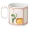 Idyllia Espresso Cup with Saucer Porcelain, Crystal Print Motif, Citron, Multicolored Idyllia Espresso Cup with Saucer Porcelain, Crystal Print Motif, Citron, Multicolored