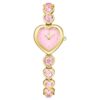 Idyllia Heart Watch Crystal Bracelet, Pink, Gold-Tone Finish