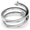 Idyllia Motif Ring Mixed Cuts, Arrow, White, Rhodium Plated Idyllia Motif Ring Mixed Cuts, Arrow, White, Rhodium Plated