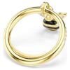 Idyllia Motif Ring Mixed Cuts, Bee, Multicolored, Gold-Tone Plated