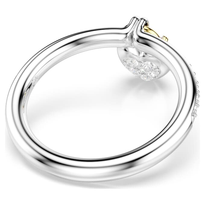 Idyllia Motif Ring Mixed Cuts, Heart, Pink, Mixed Metal Finish Idyllia Motif Ring Mixed Cuts, Heart, Pink, Mixed Metal Finish
