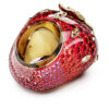 Idyllia Motif Ring Mixed Cuts, Strawberry, Red, Gold-Tone Plated Idyllia Motif Ring Mixed Cuts, Strawberry, Red, Gold-Tone Plated