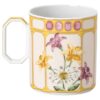 Idyllia Mug Porcelain, Crystal Print Motif, Finch, Yellow Idyllia Mug Porcelain, Crystal Print Motif, Finch, Yellow