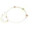 Idyllia Necklace Crystal Pearl, Mixed Cuts, Flower, Multicolored, Gold-Tone Plated Idyllia Necklace Crystal Pearl, Mixed Cuts, Flower, Multicolored, Gold-Tone Plated