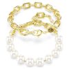 Idyllia Necklace Crystal Pearl, White, Gold-Tone Plated Idyllia Necklace Crystal Pearl, White, Gold-Tone Plated