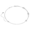 Idyllia Necklace Heart with Arrow, White, Rhodium Plated Idyllia Necklace Heart with Arrow, White, Rhodium Plated