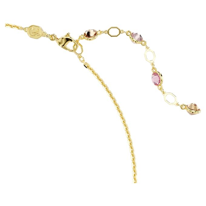 Idyllia Necklace Mixed Cuts, Flower, Multicolored, Gold-Tone Plated Idyllia Necklace Mixed Cuts, Flower, Multicolored, Gold-Tone Plated