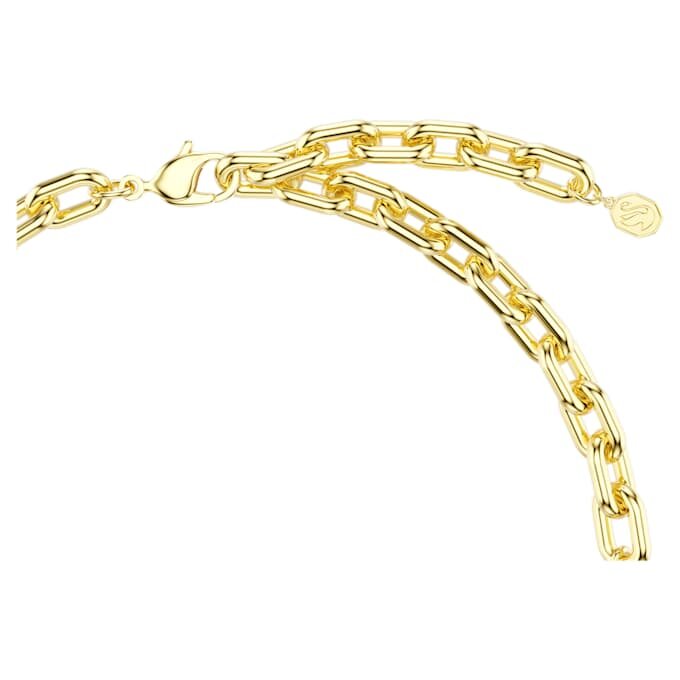 Idyllia Necklace Mixed Cuts, Pavé, Flower, Multicolored, Gold-Tone Plated Idyllia Necklace Mixed Cuts, Pavé, Flower, Multicolored, Gold-Tone Plated