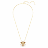 Idyllia Pendant and Brooch Mixed Cuts, Flower, Multicolored, Gold-Tone Plated Idyllia Pendant and Brooch Mixed Cuts, Flower, Multicolored, Gold-Tone Plated