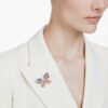 Idyllia Pendant and Brooch Mixed Cuts, Pavé, Butterfly, Multicolored, Gold-Tone Plated Idyllia Pendant and Brooch Mixed Cuts, Pavé, Butterfly, Multicolored, Gold-Tone Plated