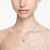 Idyllia Pendant Clover, White, Rose Gold-Tone Plated Idyllia Pendant Clover, White, Rose Gold-Tone Plated