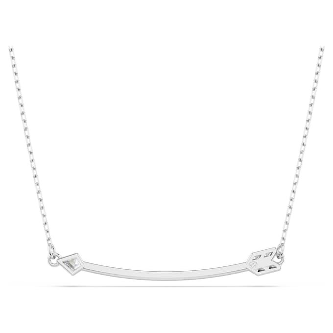 Idyllia Pendant Mixed Cuts, Arrow, White, Rhodium Plated Idyllia Pendant Mixed Cuts, Arrow, White, Rhodium Plated