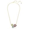 Idyllia Pendant Mixed Cuts, Flower, Multicolored, Gold-Tone Plated Idyllia Pendant Mixed Cuts, Flower, Multicolored, Gold-Tone Plated