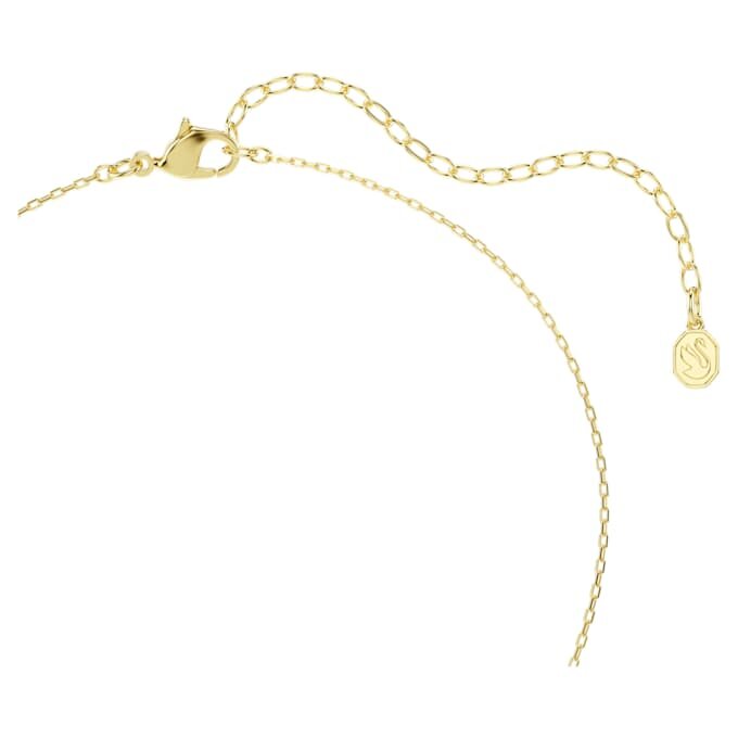Idyllia Pendant Mixed Cuts, Heart, Key, Pink, Gold-Tone Plated Idyllia Pendant Mixed Cuts, Heart, Key, Pink, Gold-Tone Plated
