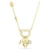 Idyllia Pendant Mixed Cuts, Heart, Key, Pink, Gold-Tone Plated Idyllia Pendant Mixed Cuts, Heart, Key, Pink, Gold-Tone Plated