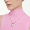Idyllia Pendant Mixed Cuts, Heart, White, Gold-Tone Plated Idyllia Pendant Mixed Cuts, Heart, White, Gold-Tone Plated