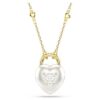 Idyllia Pendant Mixed Cuts, Heart, White, Gold-Tone Plated Idyllia Pendant Mixed Cuts, Heart, White, Gold-Tone Plated
