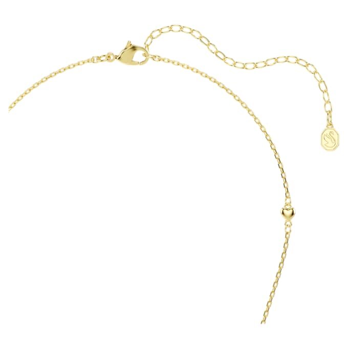 Idyllia Pendant Mixed Cuts, Heart, White, Gold-Tone Plated Idyllia Pendant Mixed Cuts, Heart, White, Gold-Tone Plated