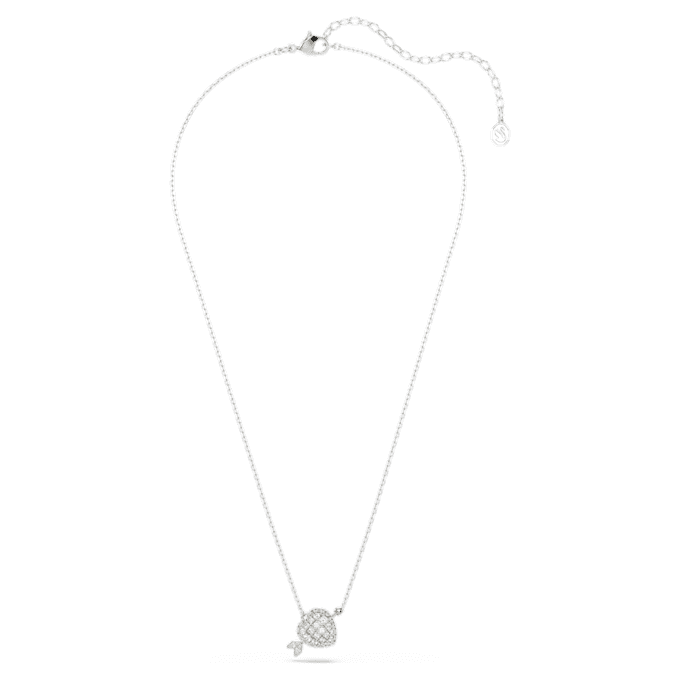 Idyllia Pendant Mixed Cuts, Heart with Arrow, White, Mixed Metal Finish Idyllia Pendant Mixed Cuts, Heart with Arrow, White, Mixed Metal Finish