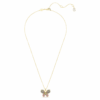Idyllia Pendant Mixed Cuts, Pavé, Butterfly, Multicolored, Gold-Tone Plated Idyllia Pendant Mixed Cuts, Pavé, Butterfly, Multicolored, Gold-Tone Plated