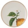 Idyllia Plate Porcelain, Crystal Print Motif, Lemon, Beige Idyllia Plate Porcelain, Crystal Print Motif, Lemon, Beige