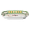 Idyllia Tray Porcelain, Crystal Print Motif, Flycatcher, Large, Multicolored Idyllia Tray Porcelain, Crystal Print Motif, Flycatcher, Large, Multicolored