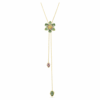 Idyllia Y Pendant Mixed Cuts, Flower, Multicolored, Gold-Tone Plated Idyllia Y Pendant Mixed Cuts, Flower, Multicolored, Gold-Tone Plated
