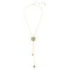 Idyllia Y Pendant Mixed Cuts, Flower, Multicolored, Gold-Tone Plated Idyllia Y Pendant Mixed Cuts, Flower, Multicolored, Gold-Tone Plated