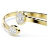 Imber Bangle Mixed Cuts, White, Gold-Tone Plated