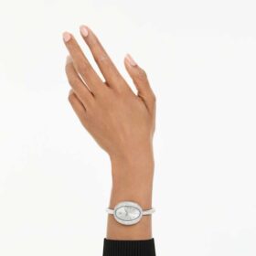 Imber Bangle Watch Swiss Made, Metal Bracelet, Silver Tone, Stainless Steel