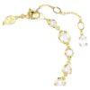 Imber Bracelet Mixed Cuts, White, Gold-Tone Plated Imber Bracelet Mixed Cuts, White, Gold-Tone Plated