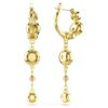 Imber Drop Earrings Round Cut, White, Mixed Metal Finish Imber Drop Earrings Round Cut, White, Mixed Metal Finish