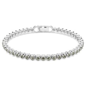 Imber Emily Tennis Bracelet Round Cut, Black, Rhodium Plated Imber Emily Tennis Bracelet Round Cut, Black, Rhodium Plated