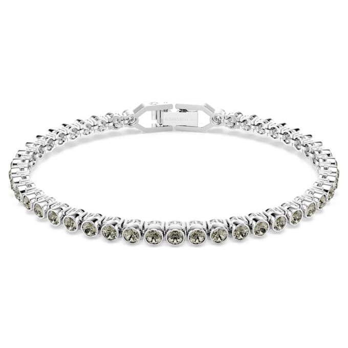 Imber Emily Tennis Bracelet Round Cut, Black, Rhodium Plated Imber Emily Tennis Bracelet Round Cut, Black, Rhodium Plated