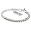 Imber Emily Tennis Bracelet Round Cut, Black, Rhodium Plated Imber Emily Tennis Bracelet Round Cut, Black, Rhodium Plated