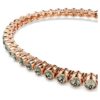 Imber Emily Tennis Bracelet Round Cut, Black, Rose Gold-Tone Plated Imber Emily Tennis Bracelet Round Cut, Black, Rose Gold-Tone Plated