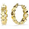 Imber Hoop Earrings Round Cut, White, Gold-Tone Plated Imber Hoop Earrings Round Cut, White, Gold-Tone Plated