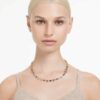 Imber Necklace Mixed Cuts, Multicolored, Gold-Tone Plated Imber Necklace Mixed Cuts, Multicolored, Gold-Tone Plated
