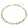 Imber Necklace Mixed Cuts, Multicolored, Gold-Tone Plated Imber Necklace Mixed Cuts, Multicolored, Gold-Tone Plated