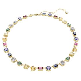 Imber Necklace Mixed Cuts, Multicolored, Gold-Tone Plated