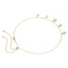 Imber Necklace Mixed Cuts, White, Gold-Tone Plated Imber Necklace Mixed Cuts, White, Gold-Tone Plated