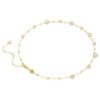 Imber Necklace Round Cut, Scattered Design, White, Gold-Tone Plated Imber Necklace Round Cut, Scattered Design, White, Gold-Tone Plated